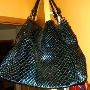 Big Buddha Croc Embossed Purse